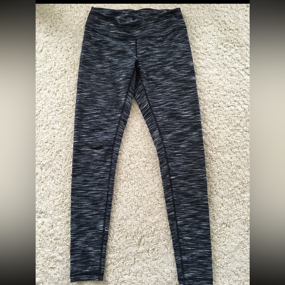 Zella leggings tights black pattern full length workout exercise yoga small